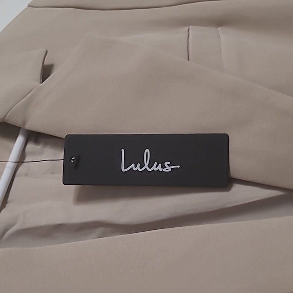 Lulus Here for Business Taupe Ruched Blazer - Picture 6 of 11